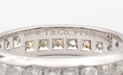 Tiffany & Co. Lucida Cut Diamond Platinum Eternity Ring