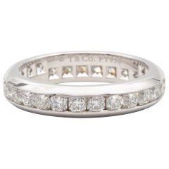 Tiffany & Co. Lucida Cut Diamond Platinum Eternity Ring