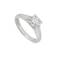 Tiffany & Co. Lucida Cut Diamond Solitaire Ring 1.27 Carat GIA Certified