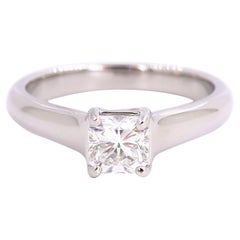Tiffany & Co. Lucida Diamond 0.56 Carat Engagement Ring Platinum