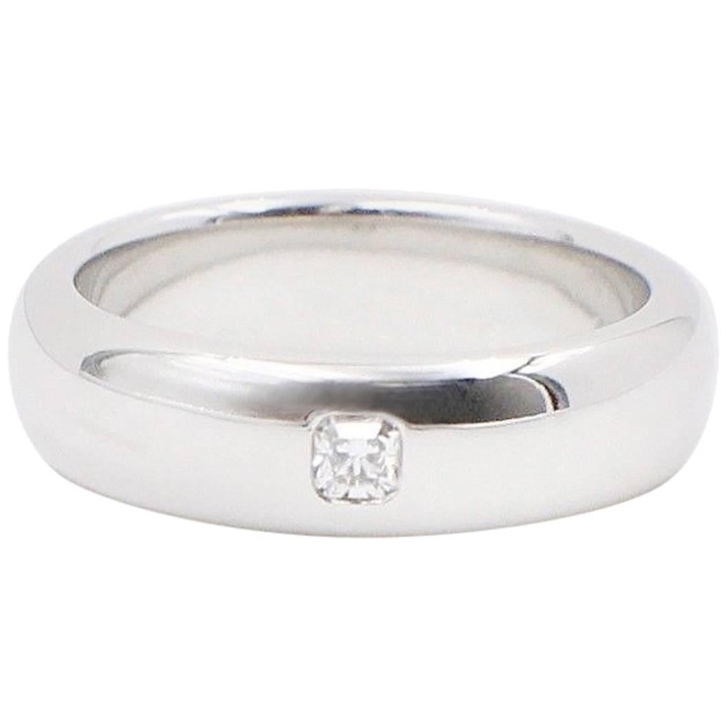 Tiffany & Co. Lucida Diamond and Platinum Wedding Band Ring