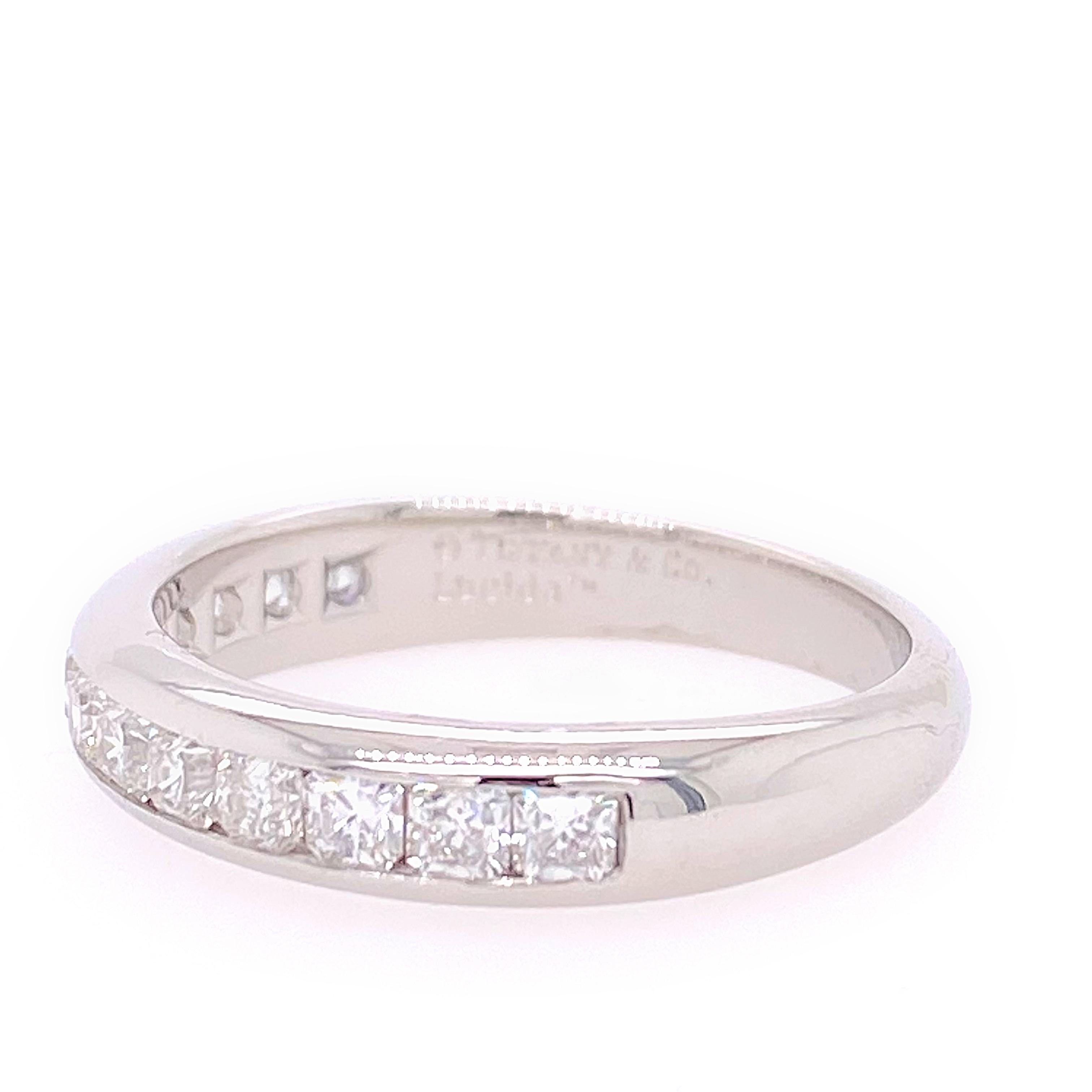 Tiffany & Co. Lucida Diamantband aus Platin mit 0,65 Karat 5