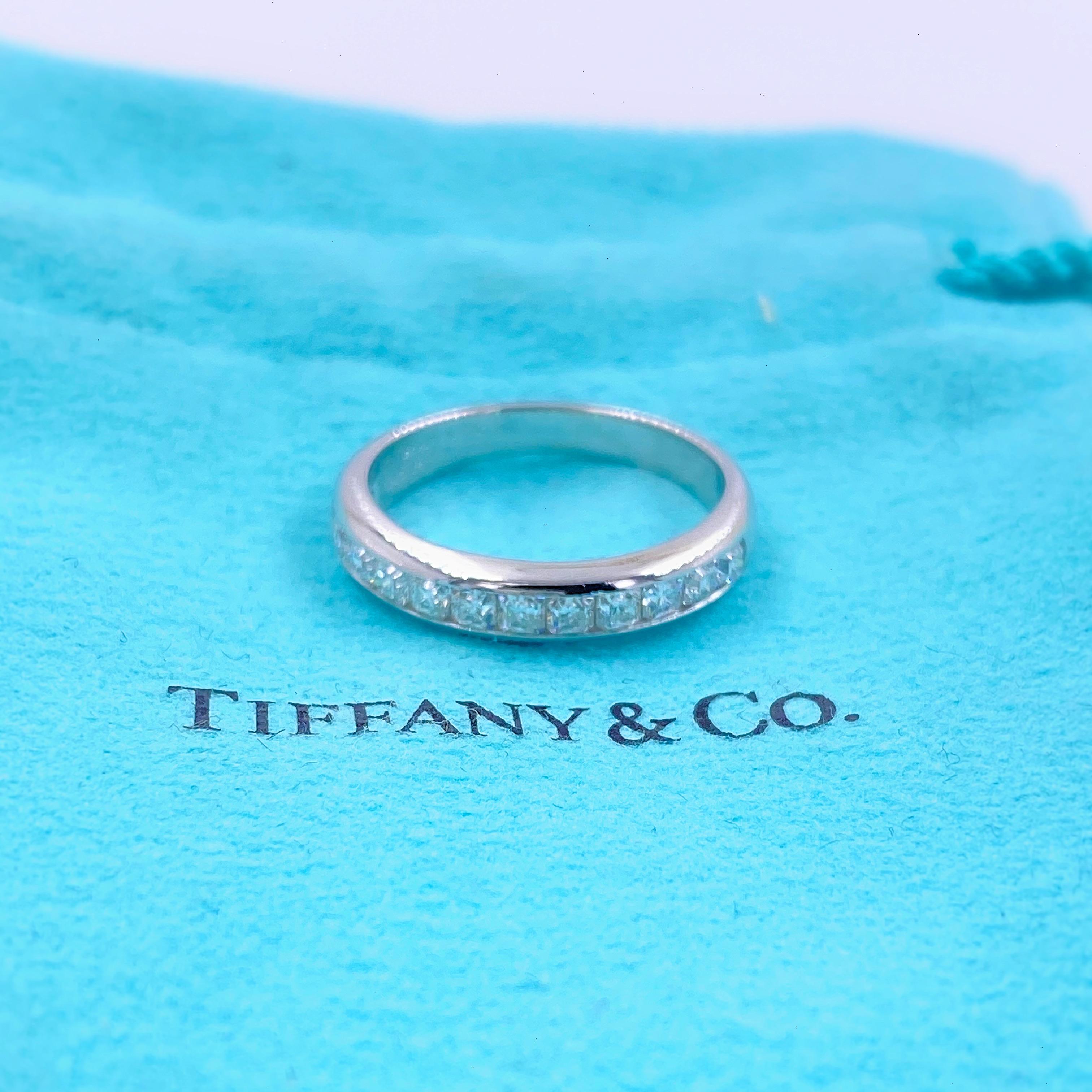 Tiffany & Co. Lucida Diamantband aus Platin mit 0,65 Karat 3