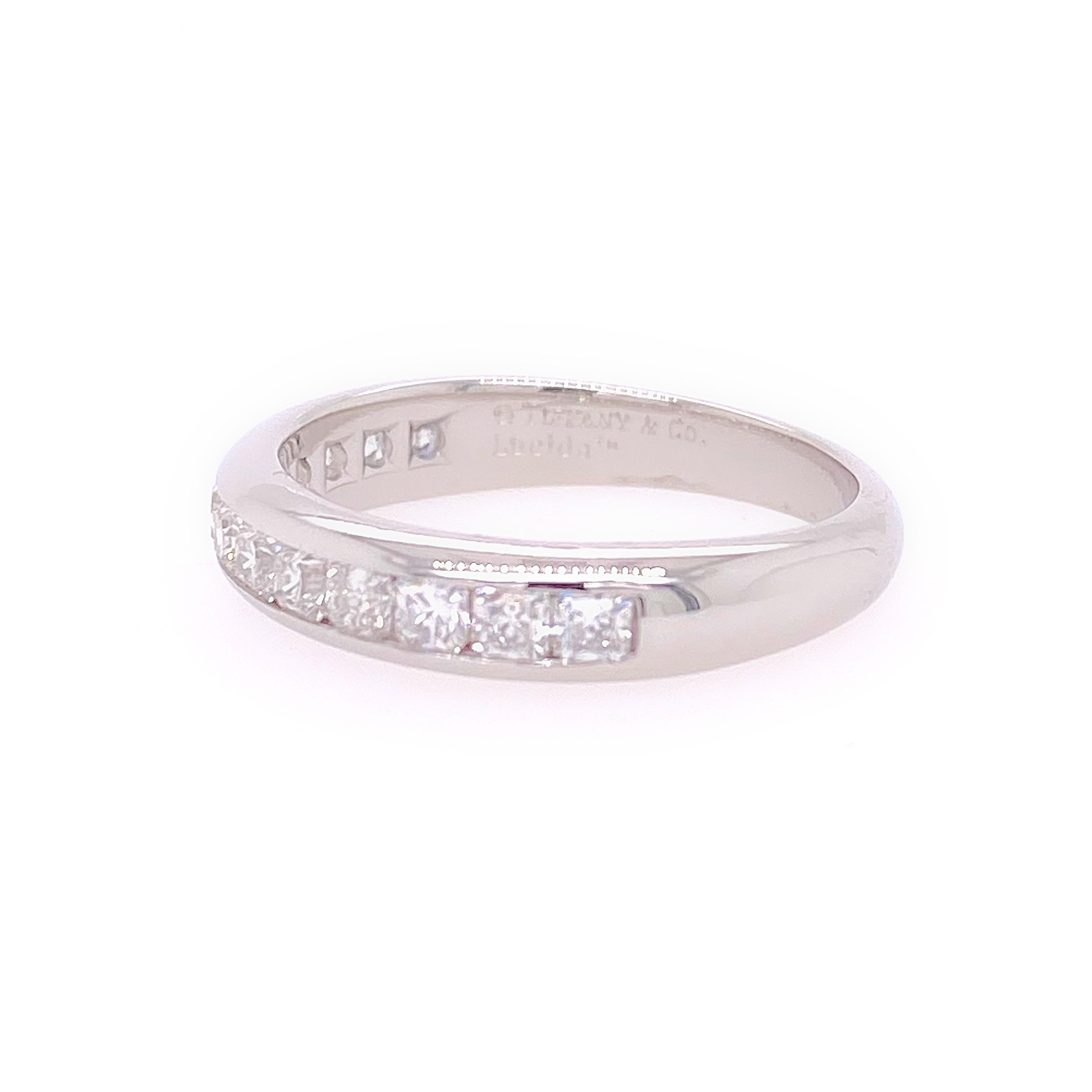 Tiffany & Co. Lucida Diamantband aus Platin mit 0,65 Karat 4