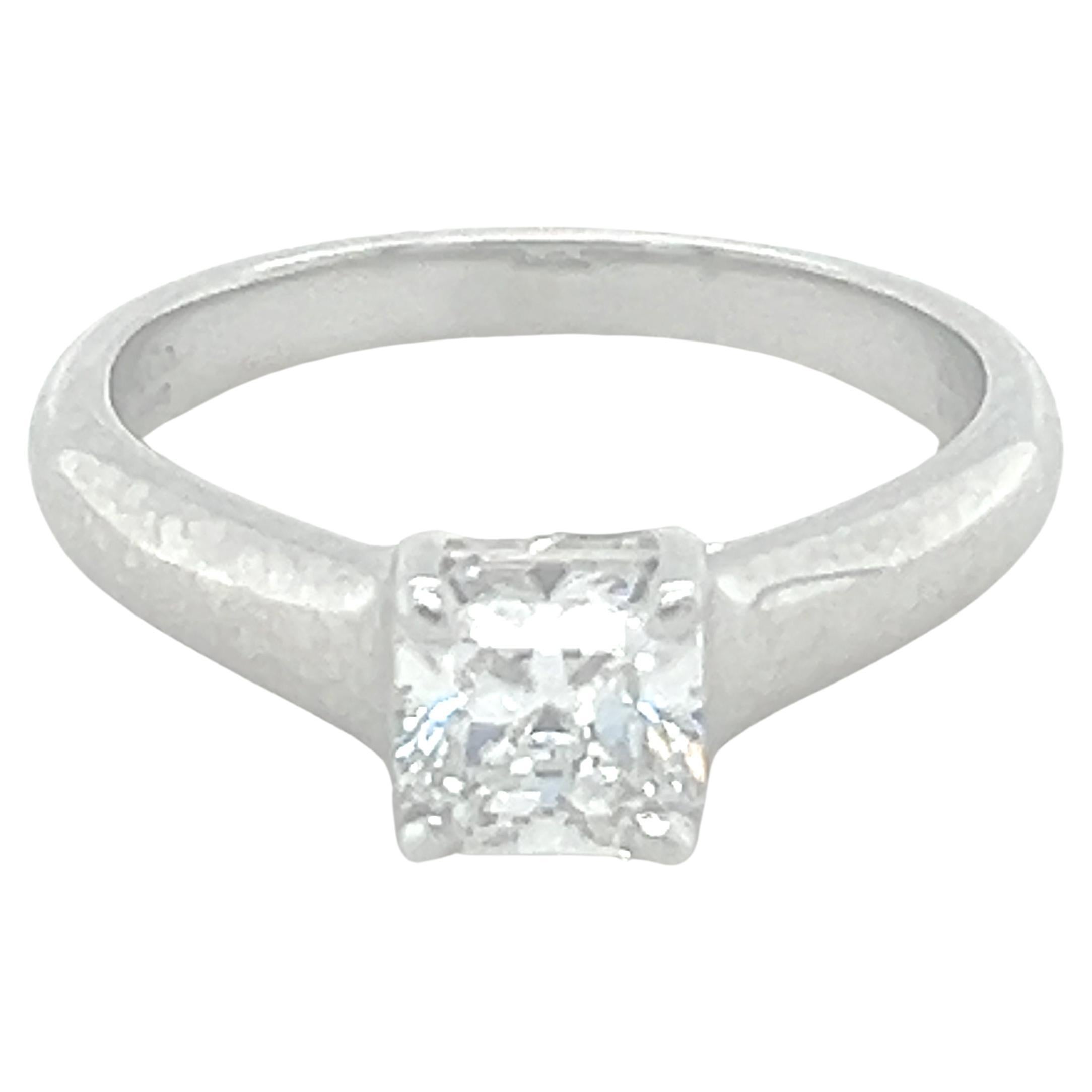 Tiffany & Co Lucida Diamond Engagement Ring 0.91ct For Sale