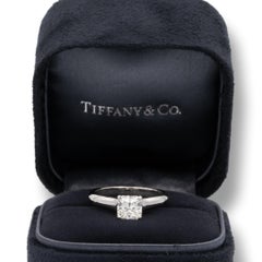 Tiffany & Co. Lucida Diamond Engagement Ring 1.08ct HVS1 Platinum Excellent Cut