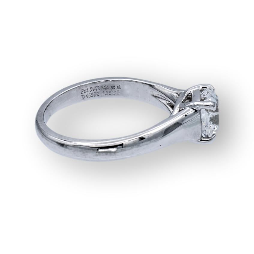 Contemporary Tiffany & Co. Lucida Diamond Engagement Ring 1.35 Ct F VS1 in Platinum