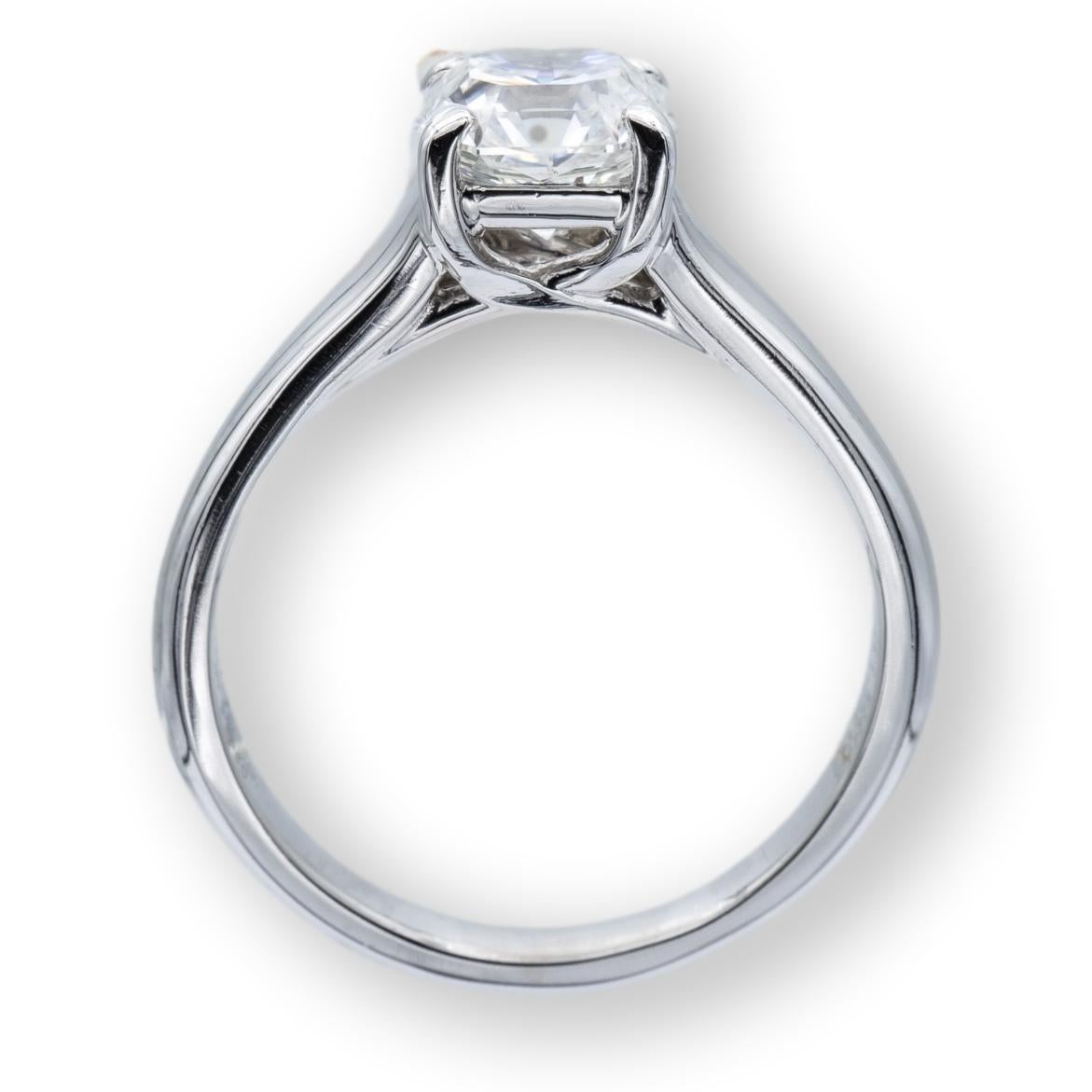 Radiant Cut Tiffany & Co. Lucida Diamond Engagement Ring 1.35 Ct F VS1 in Platinum