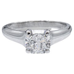 Tiffany & Co. Lucida Diamant-Verlobungsring 1,35 Karat F VS1 in Platin