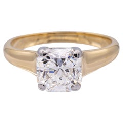 Tiffany & Co. Lucida Diamond Engagement Ring 1.50ct I VS1 18K Yellow Gold and PT