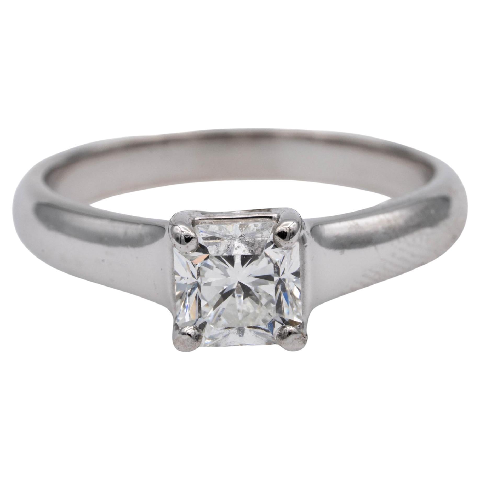 Tiffany & Co. Lucida Diamond Engagement Ring .60ct H VVS2 in Platinum For Sale