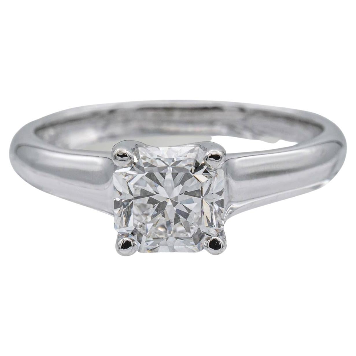 Tiffany & Co. Lucida Diamond Engagement Ring .87ct EVS2 in Platinum