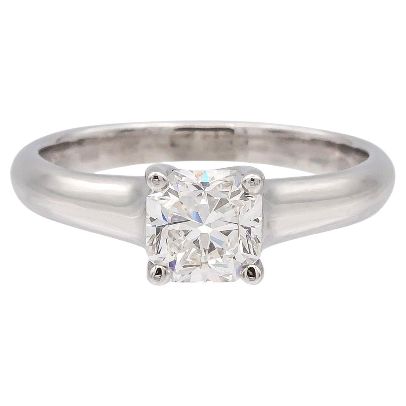 Tiffany & Co. Lucida Verlobungsring .87 Karat EVS2 aus Platin mit Diamanten