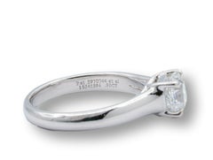 Tiffany & Co. Lucida Diamond Engagement Ring .90 Ct E VS1 Platinum Excellent Cut