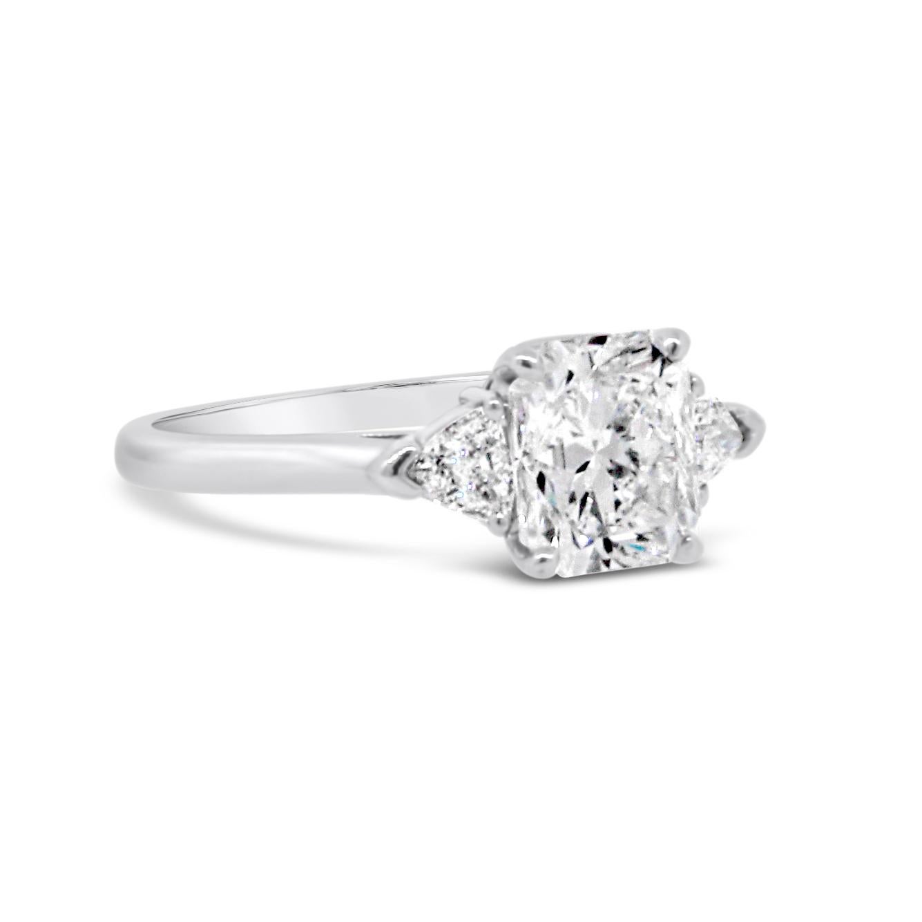 Square Cut Tiffany & Co. Lucida Diamond Engagement Ring For Sale