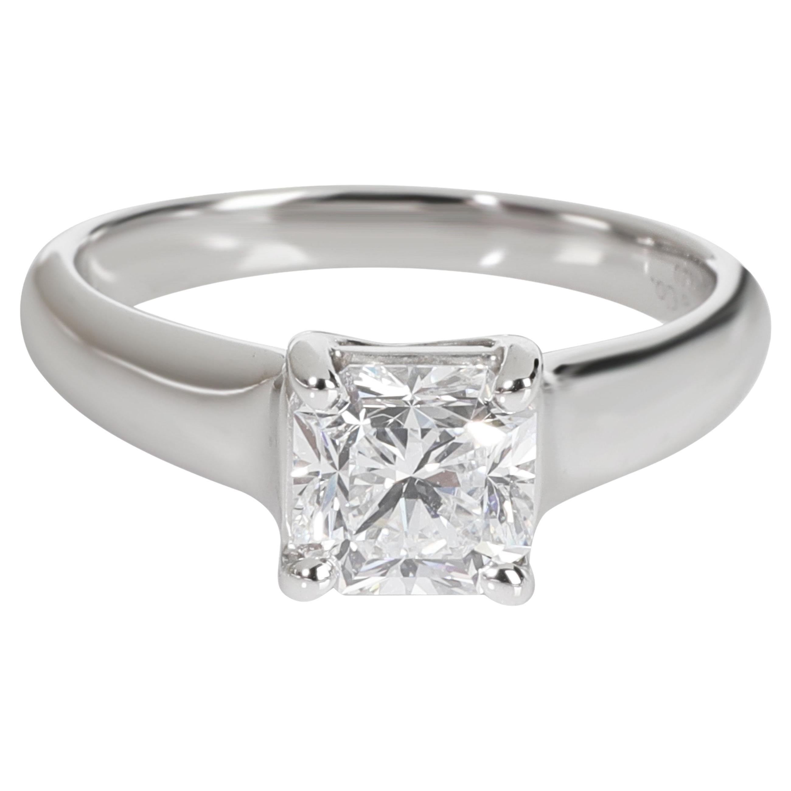 Tiffany and Co. Platinum Diamond 1.13 Carat Round Engagement Ring I