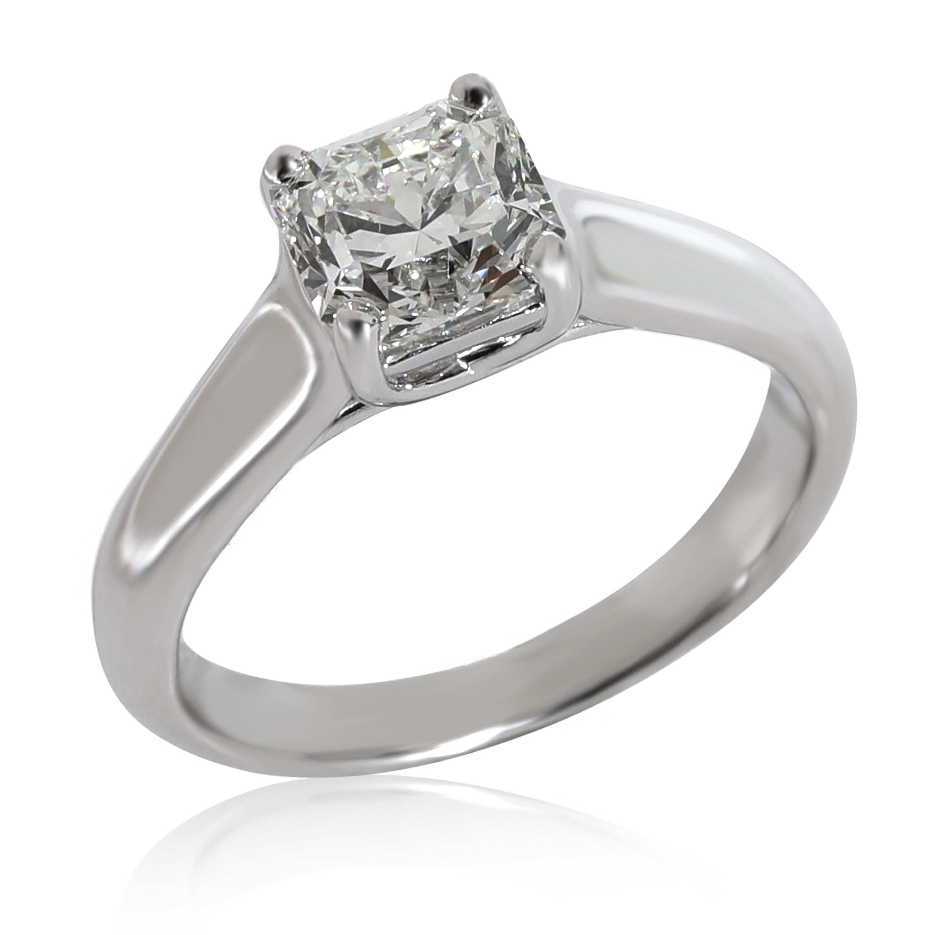 Square Cut Tiffany & Co. Lucida Diamond Engagement Ring in Platinum I VVS2 1.07 CTW
