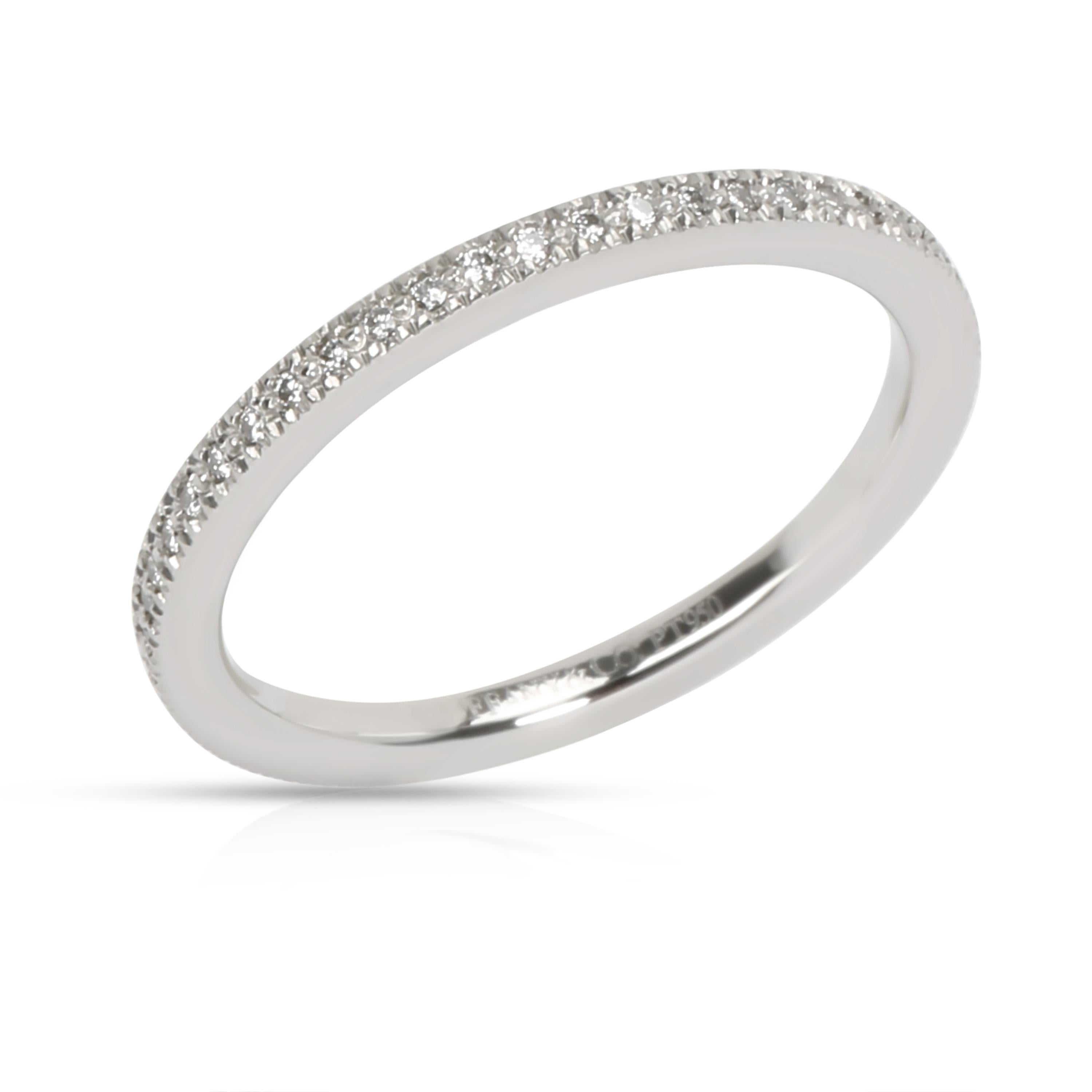 Tiffany & Co. Lucida Diamond Eternity Band in Platinum '0.20 Carat' In Excellent Condition In New York, NY