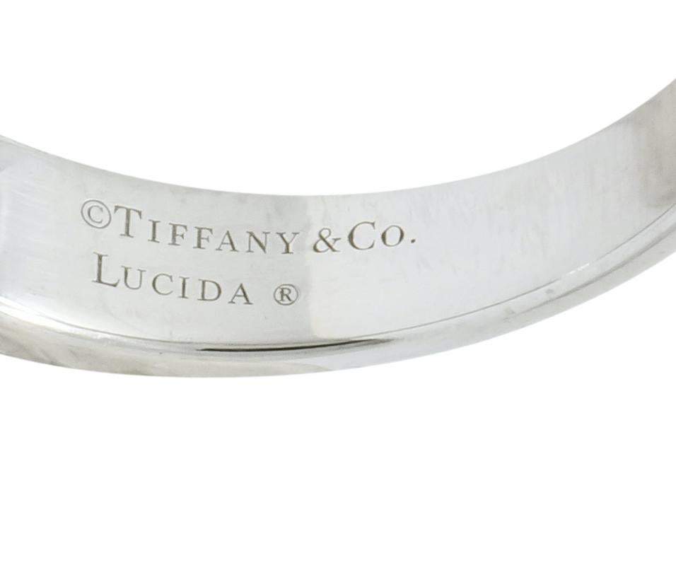 Tiffany & Co. Lucida Diamond Platinum Anniversary Stacking Band Ring 4
