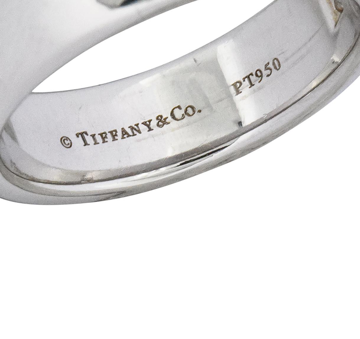 Tiffany & Co. Lucida Diamond Platinum Unisex Band Ring 4