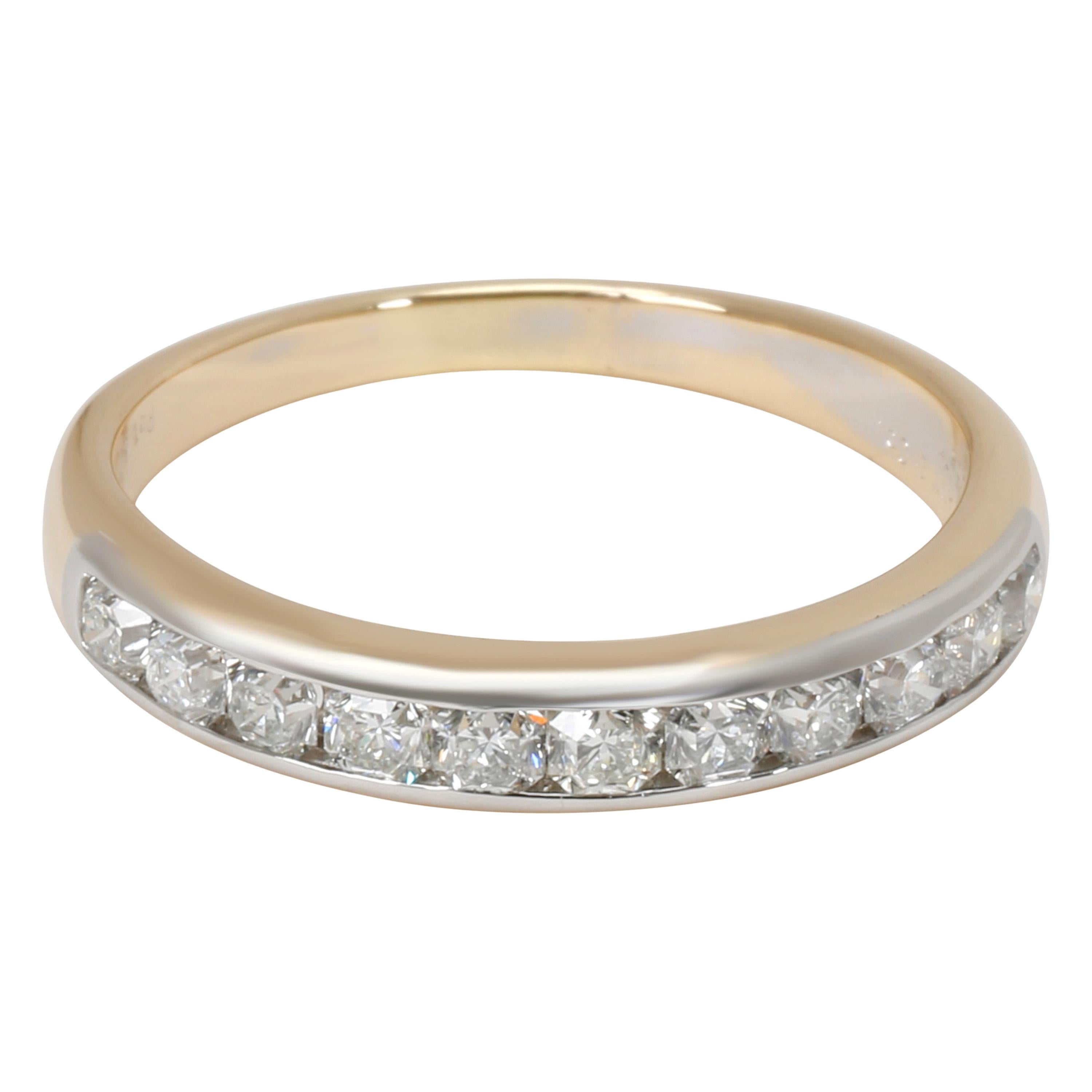 Tiffany & Co. Lucida Diamond Wedding Band in 18K Gold and Platinum '0.55 Carat'