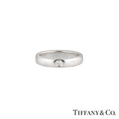 Tiffany & Co. Lucida Diamond Wedding Band Ring in Platinum
