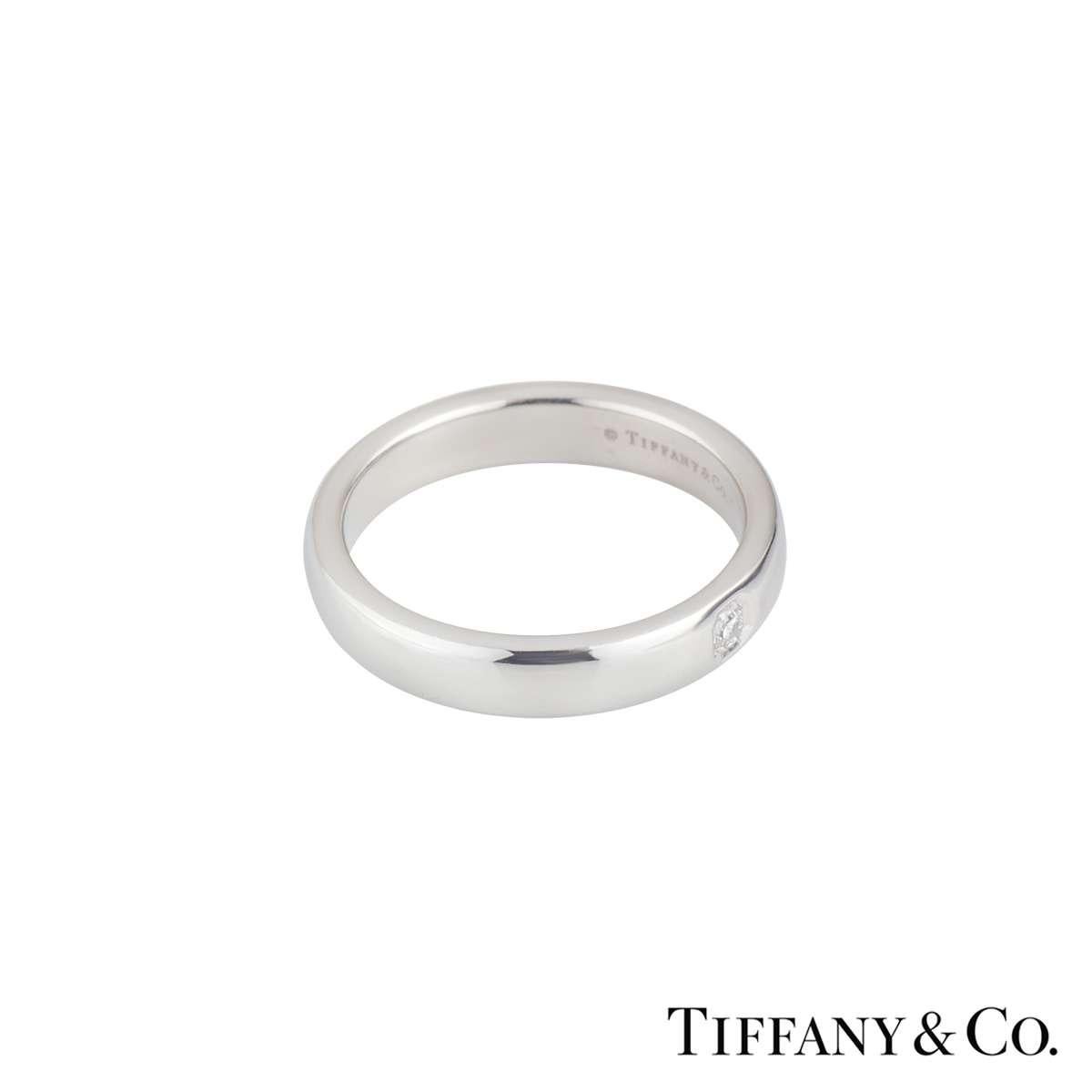 Tiffany & Co. Lucida Diamant-Hochzeitsring aus Platin im Zustand „Hervorragend“ im Angebot in London, GB