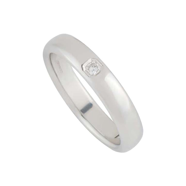 Tiffany & Co. Lucida Diamond Wedding Band Ring in Platinum For Sale