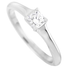 Tiffany & Co. Lucida Platinum 0.24 Carat Diamond G-VS1 Engagement Ring