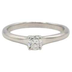 Tiffany & Co. Lucida Platinum 0.32ct Natural Diamond Solitaire Engagement Ring