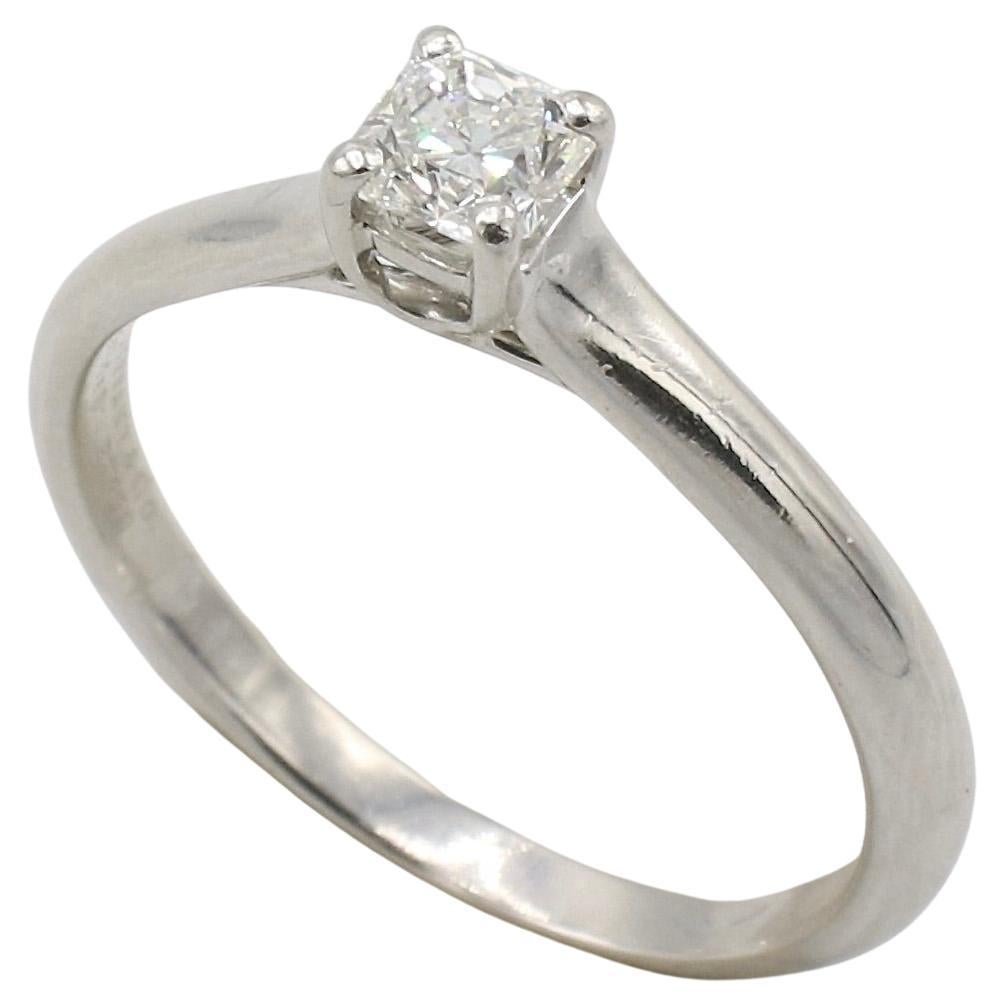 Tiffany & Co. Lucida Platin 0,32ct Natürlicher Diamant Solitär Verlobungsring