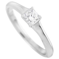 Tiffany & Co. Lucida Platinum 0.33 Carat Diamond G-VS2 Engagement Ring