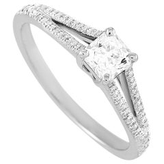 Tiffany & Co. Lucida Platinum 0.71 Carat Diamond Engagement Ring