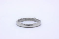 Tiffany & Co. Lucida Platinum Wedding Band Ring 3 mm