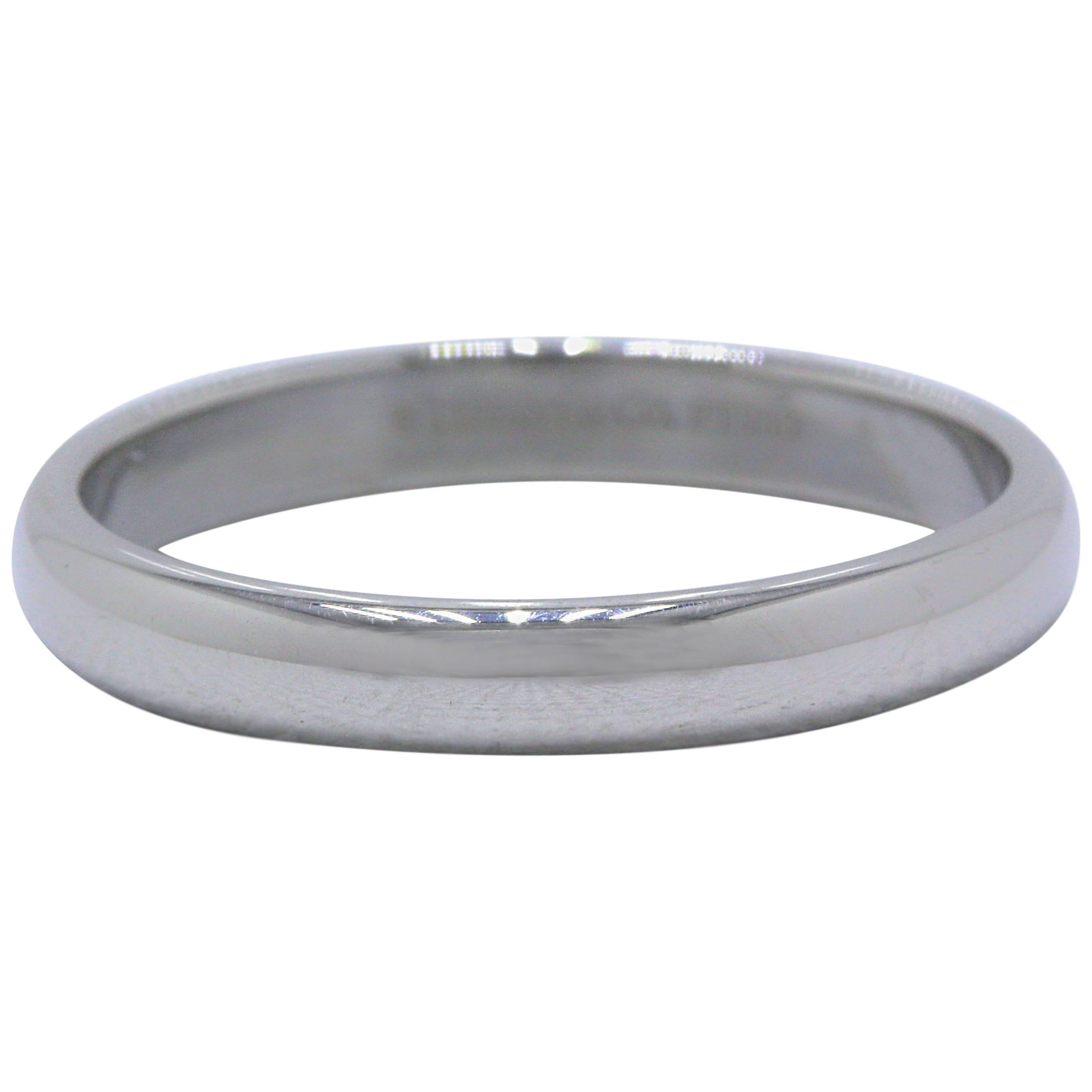 Tiffany & Co. Lucida Platin-Hochzeitsring 3 mm