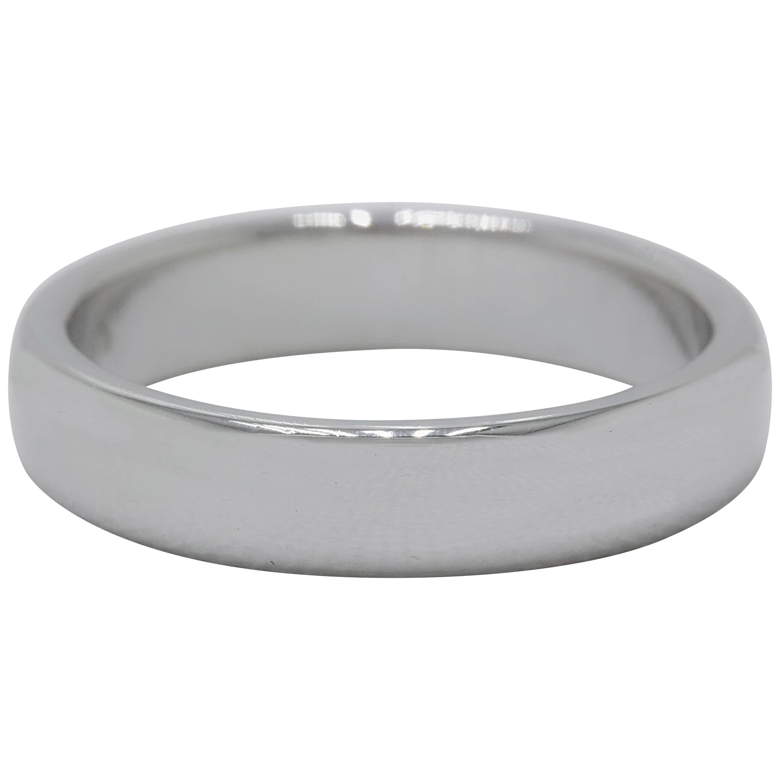 Tiffany & Co. Lucida Platinum Wedding Band Ring 3 mm