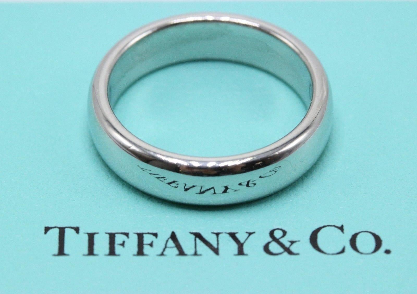 Tiffany & Co. Alliance Lucida en platine de 4,5 mm Excellent état - En vente à San Diego, CA