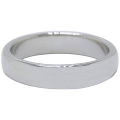 Used Tiffany & Co. Lucida Platinum Wedding Band Ring 4.5 MM