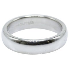 Used Tiffany & Co. Lucida Platinum Wedding Band Ring 4.5 MM