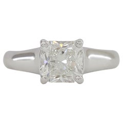 Tiffany & Co. Lucida Rectangular Brilliant Cut Diamond Solitaire Ring
