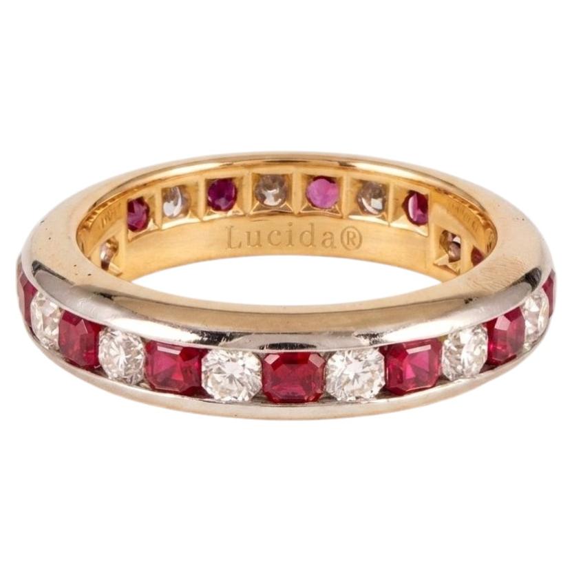 Tiffany & Co. Bague « Eternity » Lucida avec rubis et diamants en vente
