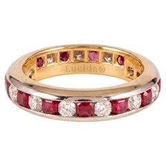 Tiffany & Co. Lucida Ruby and Diamond Eternity Band