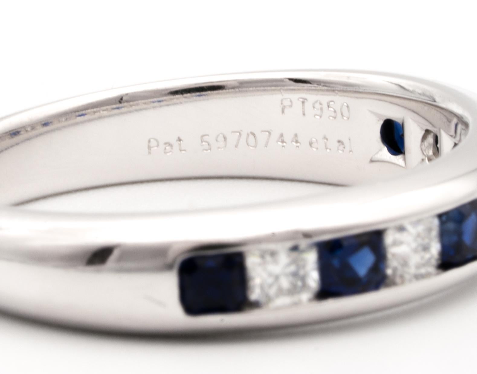 tiffany diamond and sapphire ring