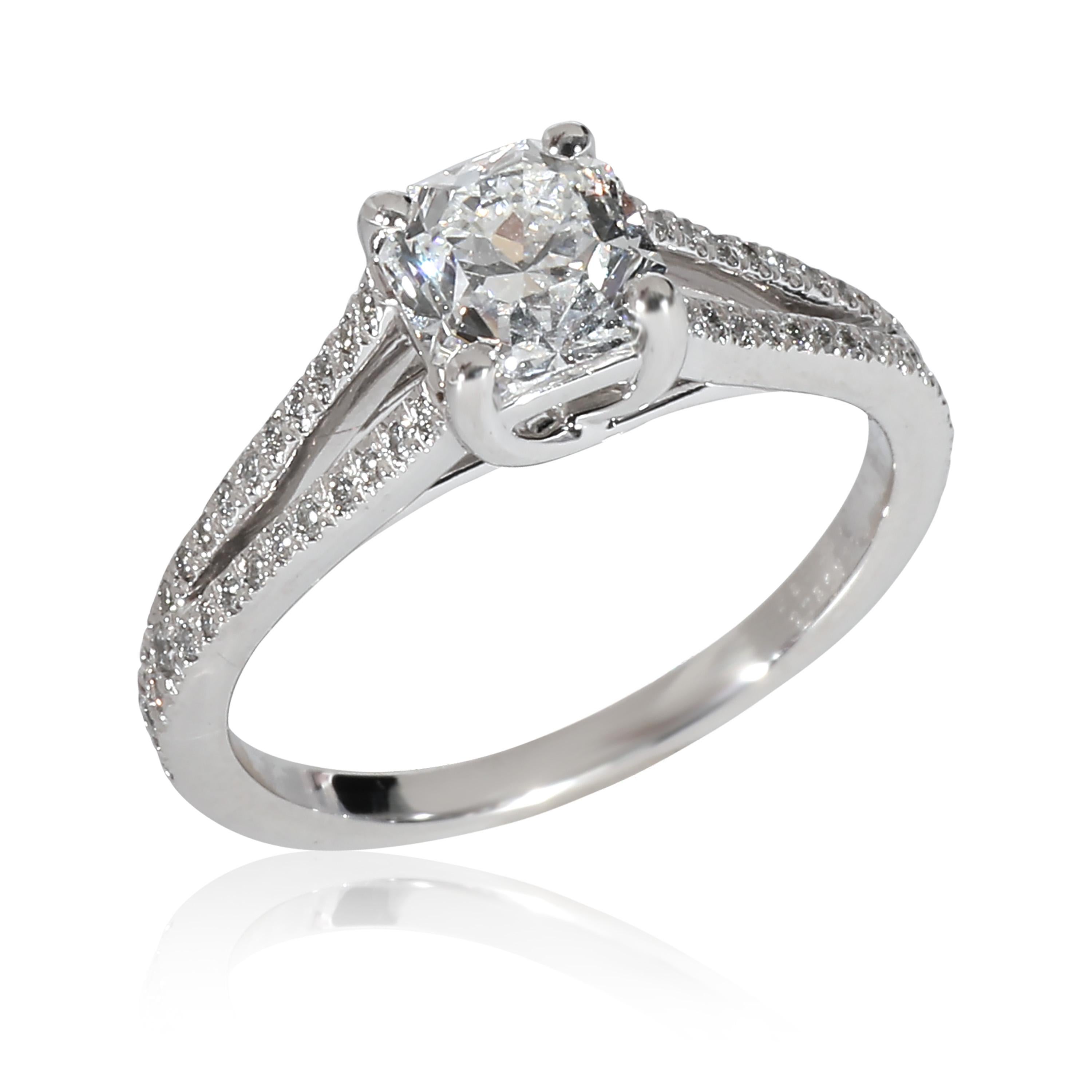 Tiffany & Co. Lucida Split Shank Diamond Engagement Ring, Platinum D VVS2 0.70Ct For Sale 1