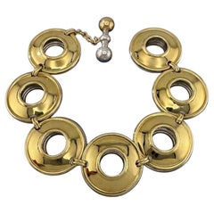 Tiffany & Co. Magic Disc Reversible 18K Gold Silver Bracelet