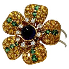 Tiffany & Co. Magnolia Pin in 18 Karat Yellow Gold