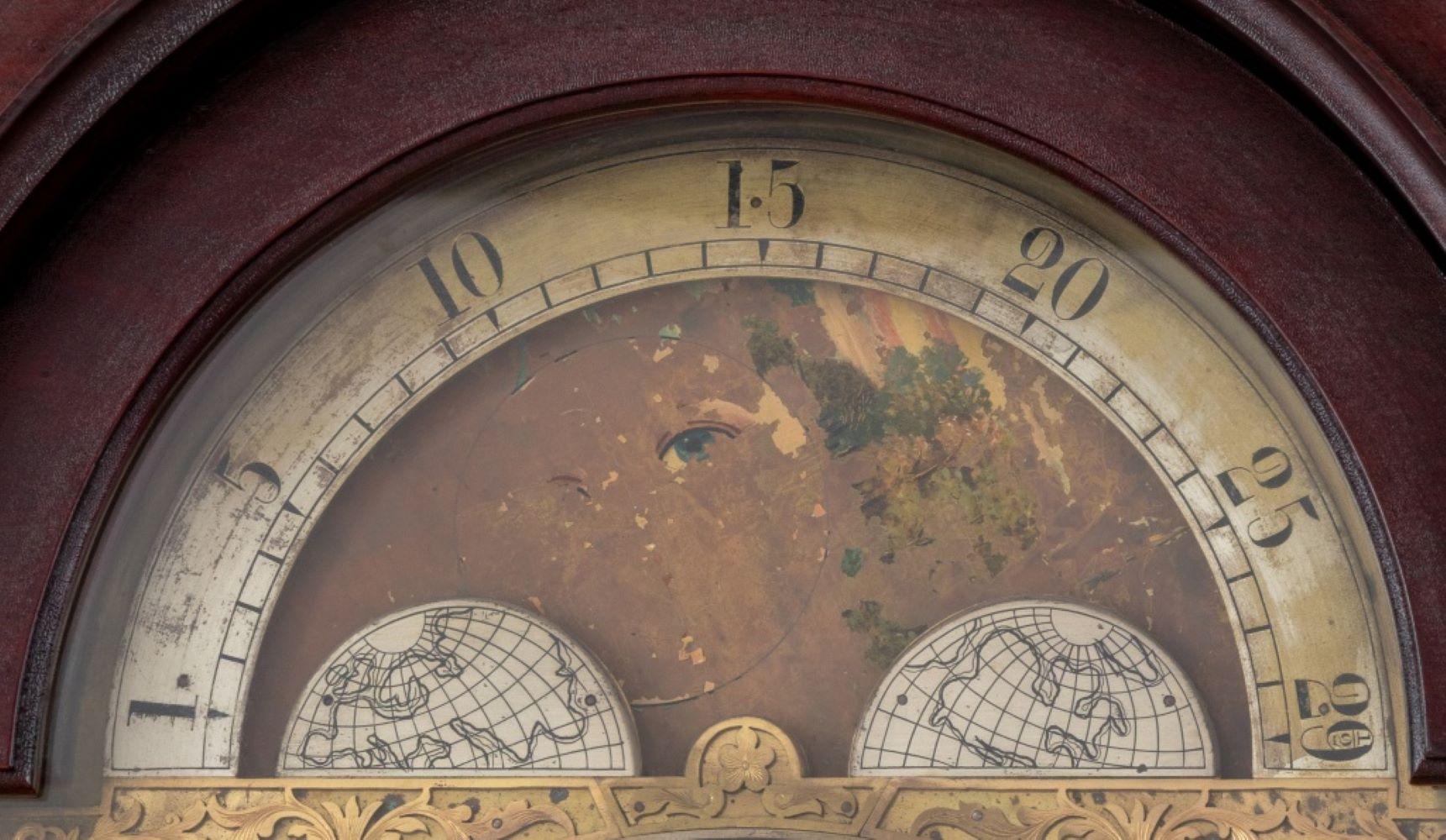 Metal Tiffany & Co. Mahogany Longcase Clock For Sale