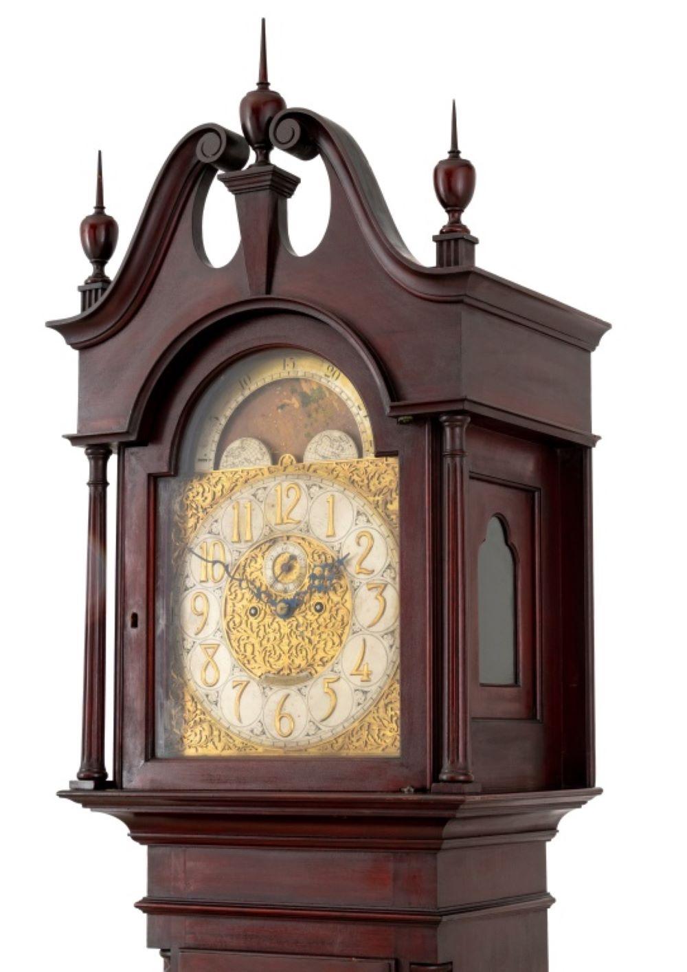 Tiffany & Co. Mahogany Longcase Clock For Sale 2