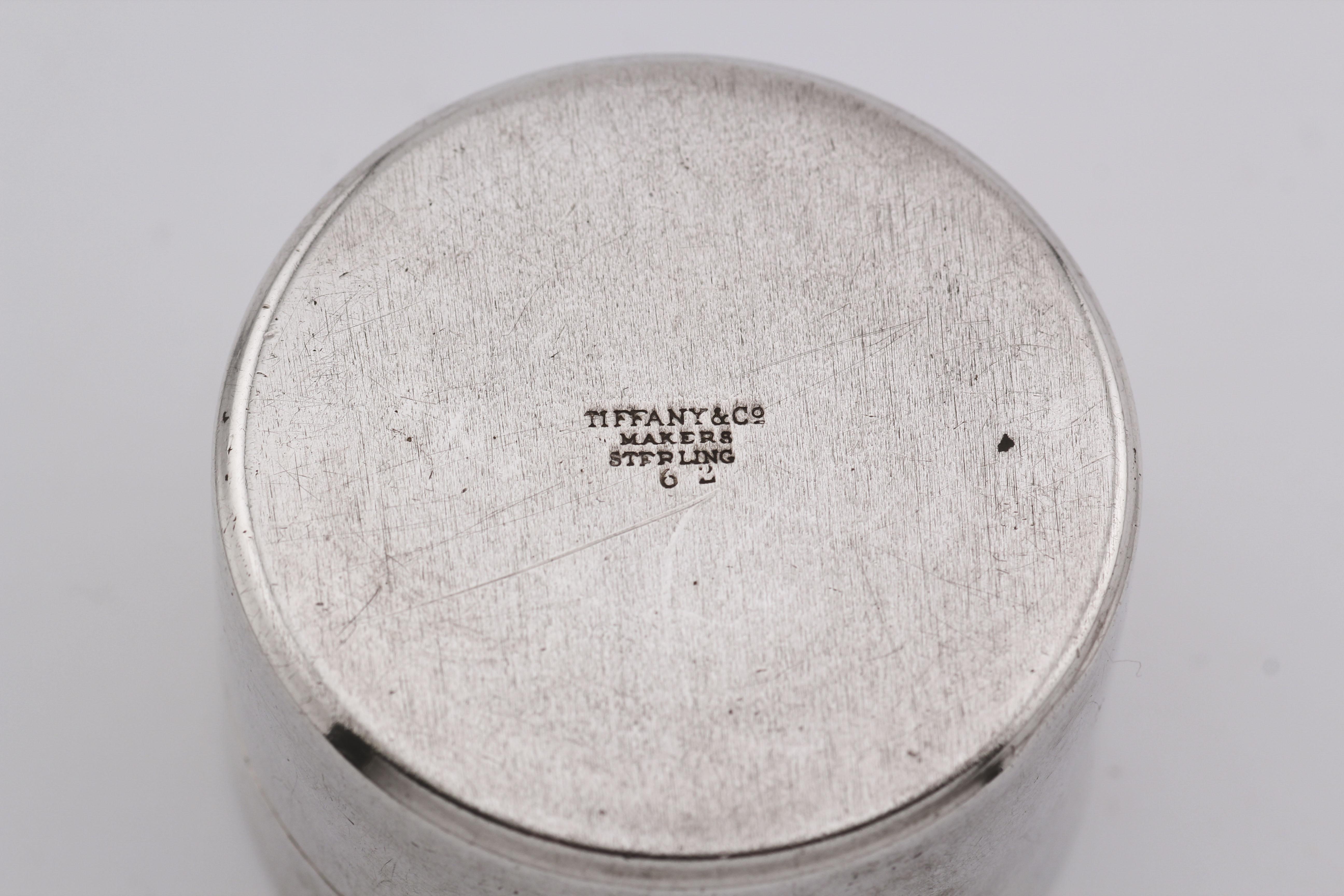 Women's or Men's Tiffany & Co. Makers 1884 Silver Dollar Sterling Silver Pill Box
