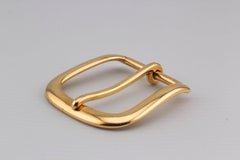 Tiffany & Co. Makers Retro Heavy 18k Yellow Gold Mens Belt Buckle